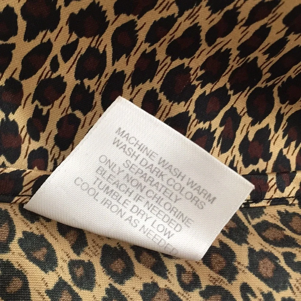 Vintage Animal Print Soft Silky Slip Dress